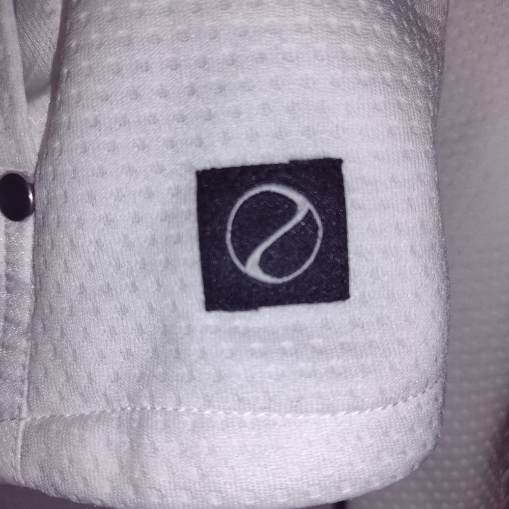 White Athletic Jacket Size Medium - image 4